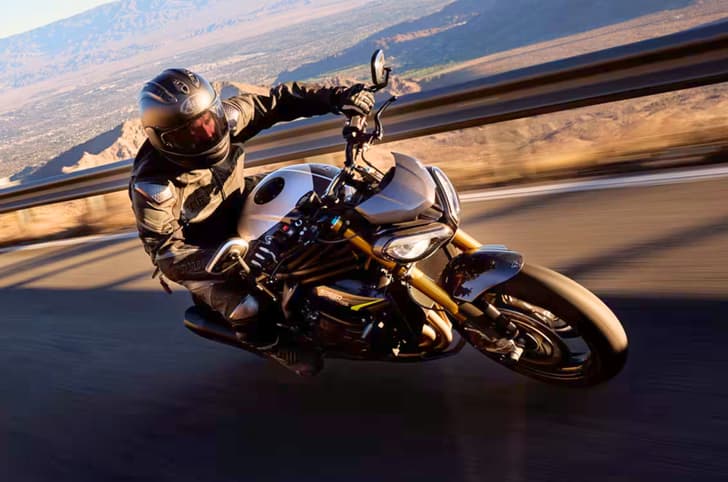 Triumph Speed Triple 1200 RS cornering shot